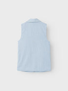 NAME IT Falinnen Waistcoat Chambray Blue detail view