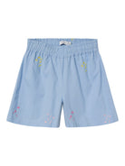 NAME IT Falower Loose Shorts-Chambray Blue Chambray Blue detail view