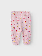 NAME IT Felias Pant-Parfait Pink Parfait Pink model front view