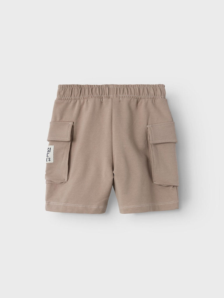 Boy's Dylan Sweat Long Shorts-Fungi-Back View