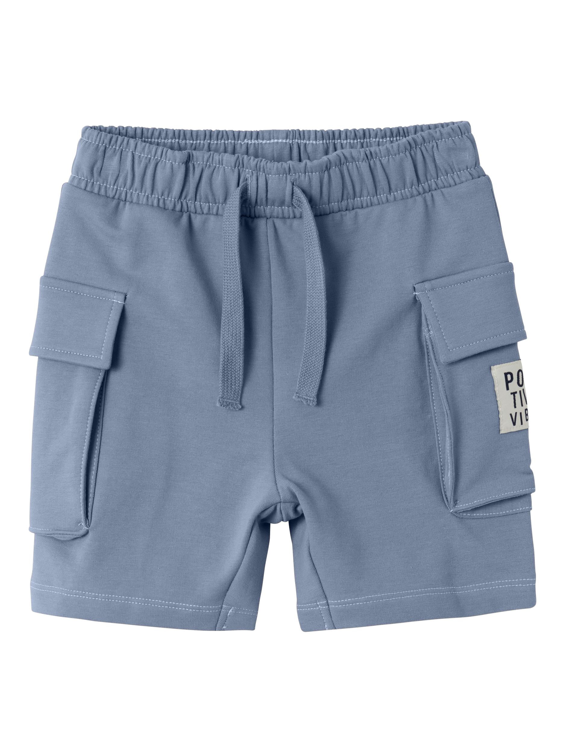 Boy's Dylan Sweat Long Shorts-Troposphere-Front View