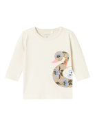 NAME IT Tussa Long Sleeve Top-Jet Stream Jet Stream front view
