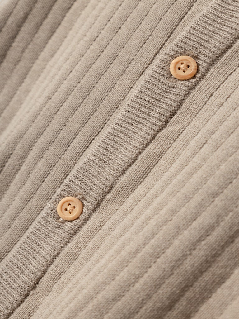 Boy's Hisolo Long Sleeve Knit Cardigan-Pure Cashmere-Close Up View