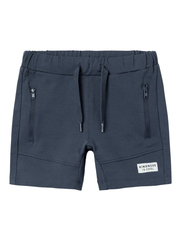 Boy's Jeppe Sweat Long Shorts-India Ink-Front View