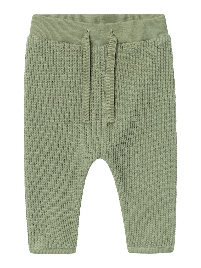 Boy's Humas Pant-Oil Green-Front View