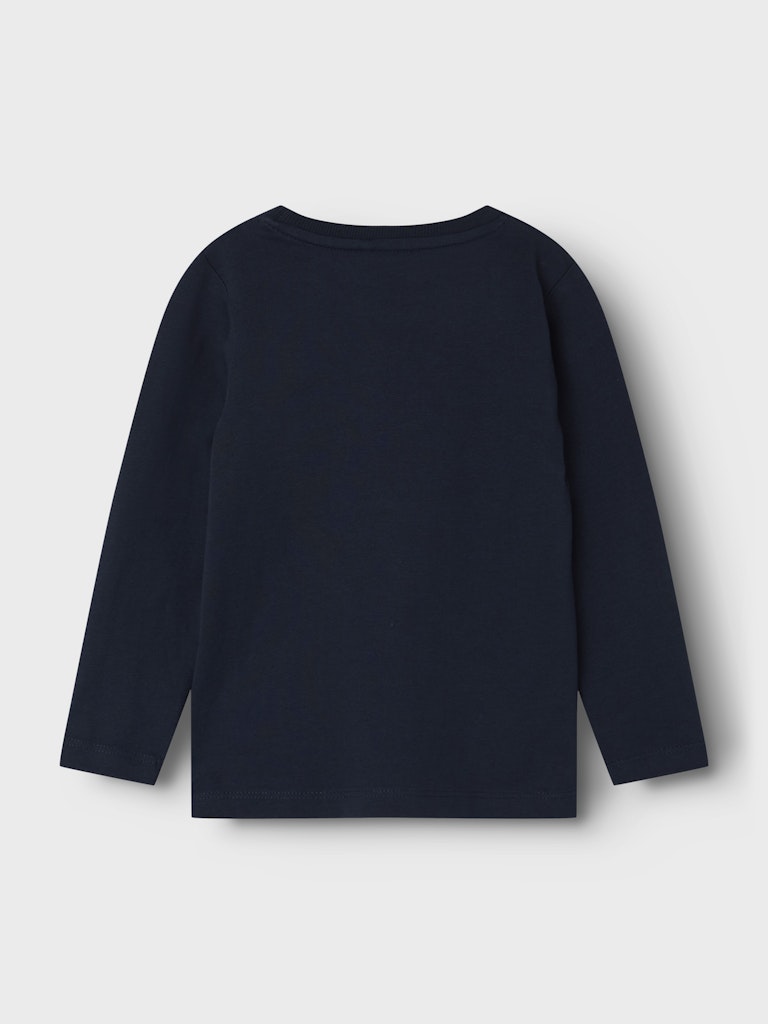 Boys Victor Long Sleeve Top-Dark Sapphire-Back View