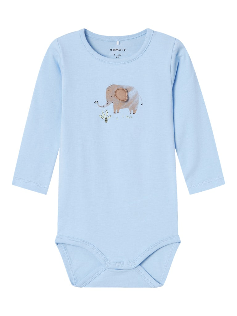 Boy's Hannon Long Sleeve Body-Chambray Blue-Front VIew