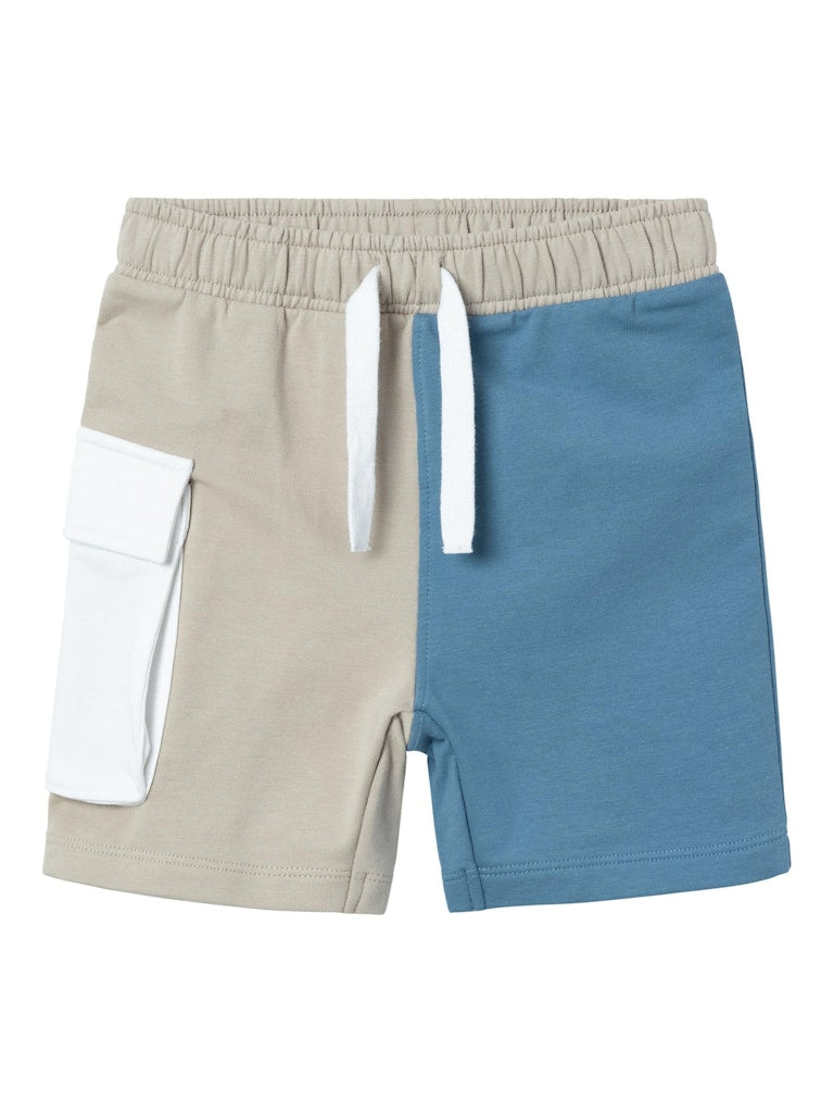 Hagen Sweat Long Blue Shorts-Front view