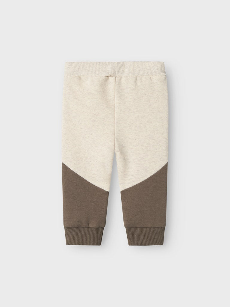 Newborn boy's Tonno Sweat Pant-Peyote Melange-Back View