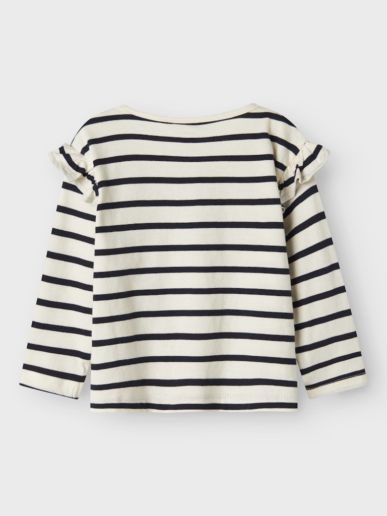 Girl's Tovelina Long Sleeve Top-Sea Salt-Back View