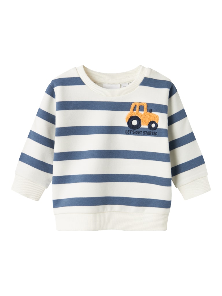 Newborn Bevo Long Sleeve Sweat-China Blue-Front View