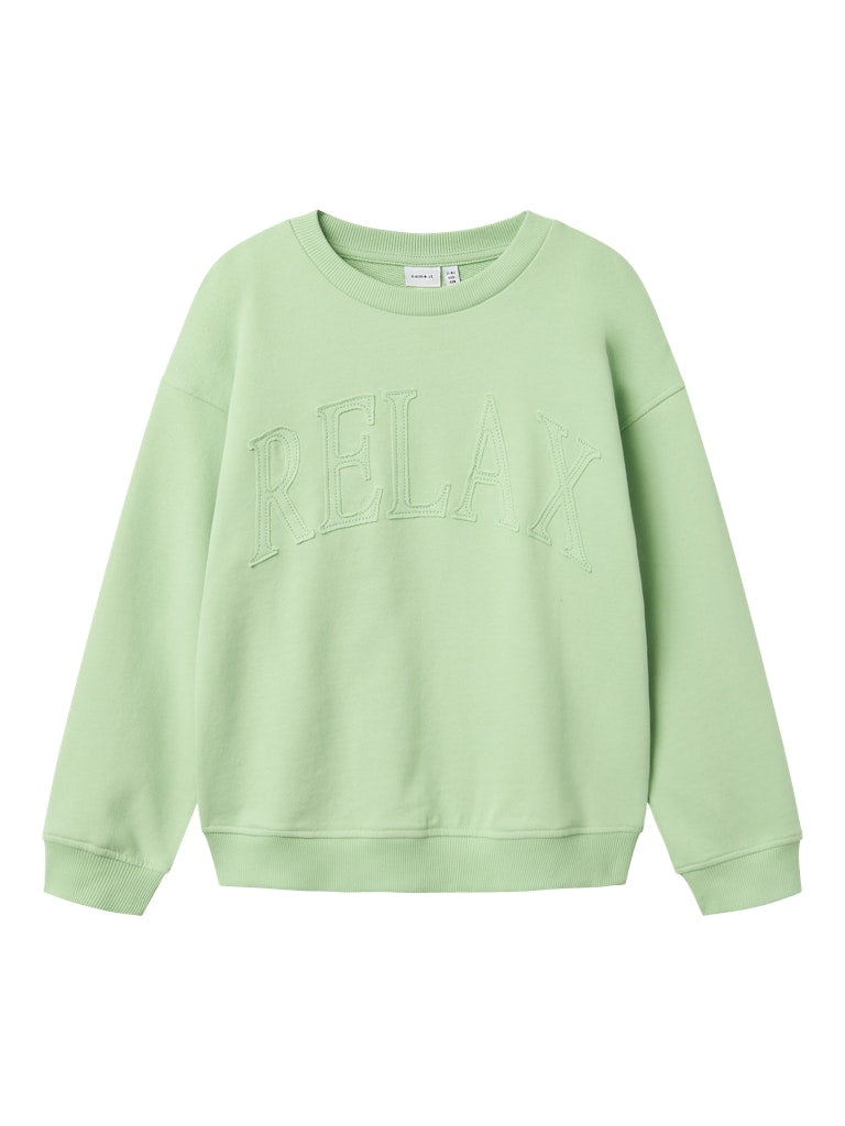 Bulop Long Sleeve  Green Sweat-Front view