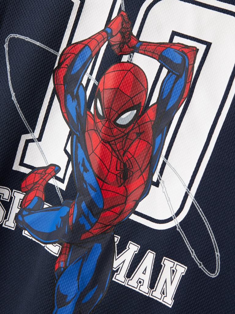 Matz Spider Man Navy Top-Spider man print 