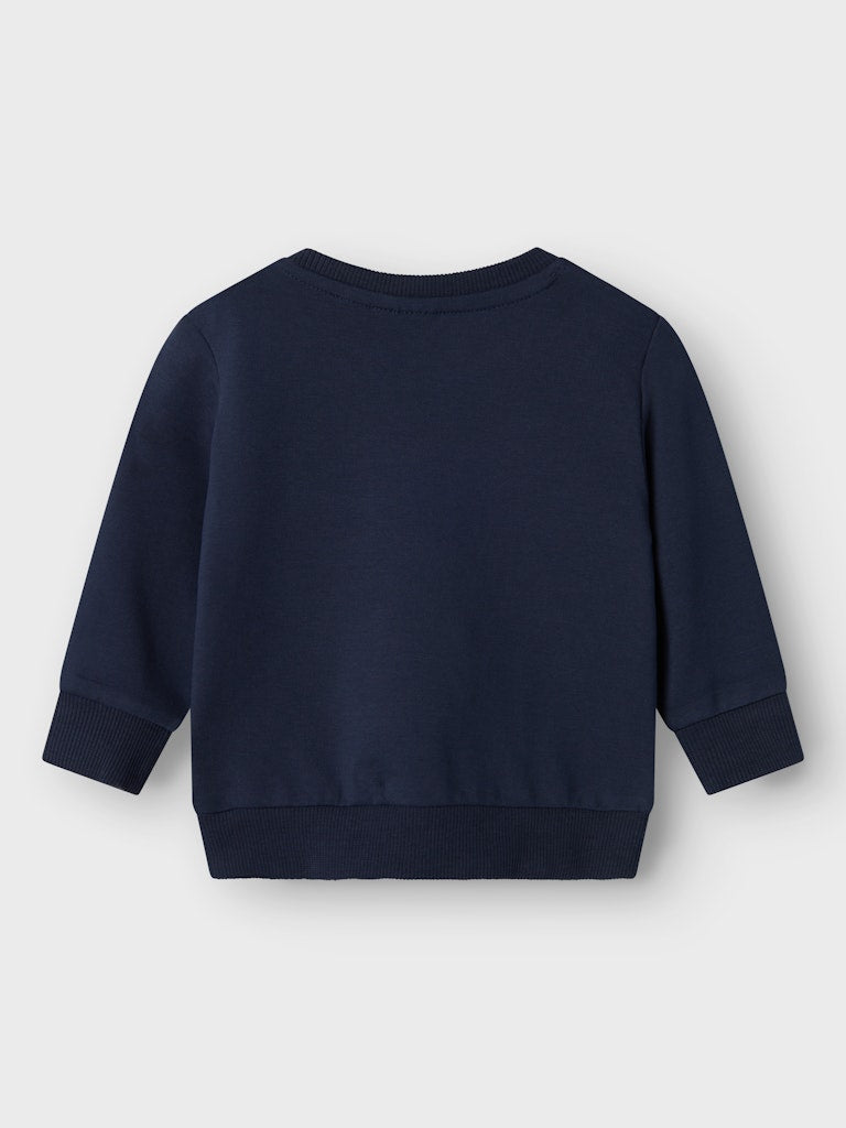 Newborn Dalvin Long Sleeve Sweat-Navy Blazer-Back View