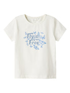 NAME IT Dromi Short Sleeve Top-Cloud Dancer Cloud Dancer front view