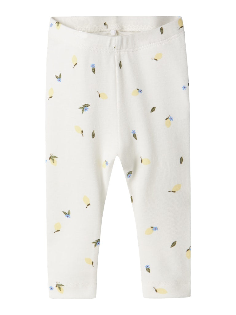 NAME IT Filly Cloud Dancer Leggings Cloud Dancer front view