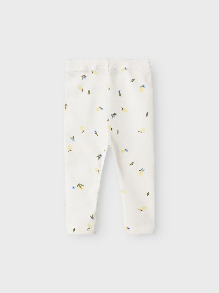 NAME IT Filly Cloud Dancer Leggings Cloud Dancer model front view