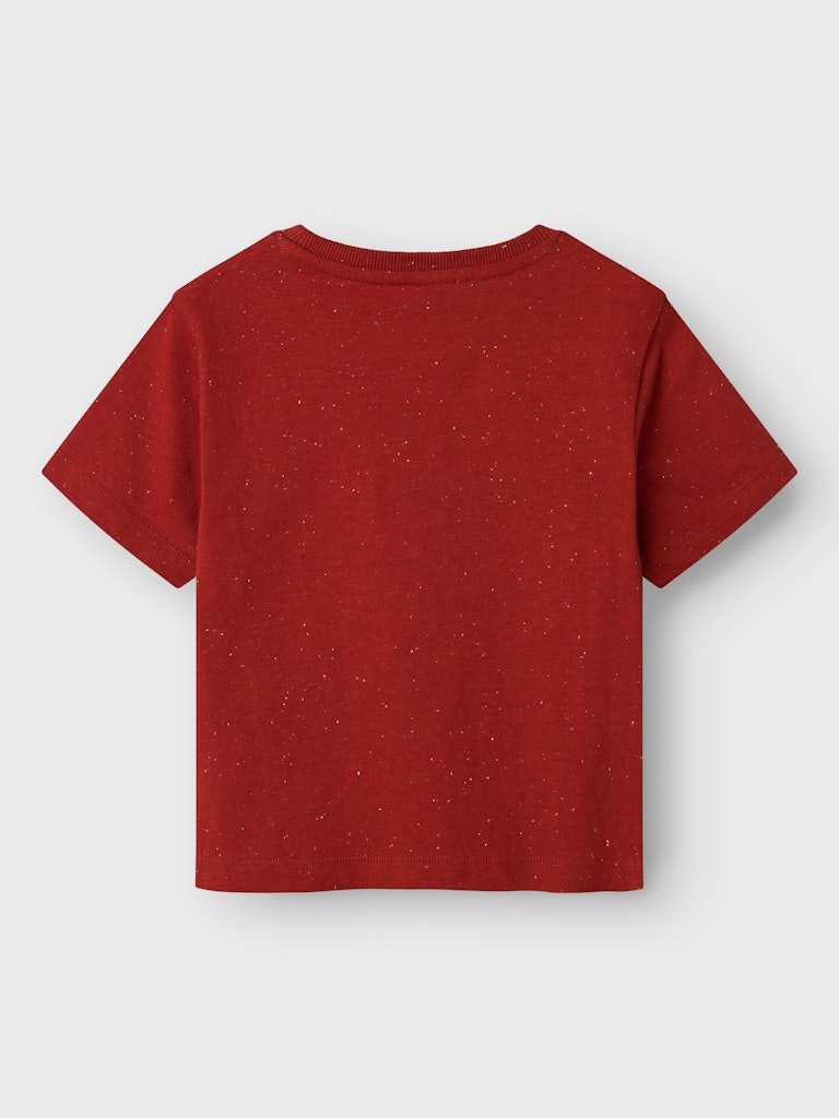 NAME IT Fabi Red Ochre Top Red Ochre model front view