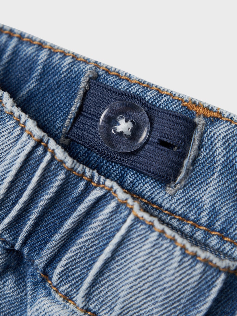 Hanna Medium Blue Denim Skort-Waist adjuster