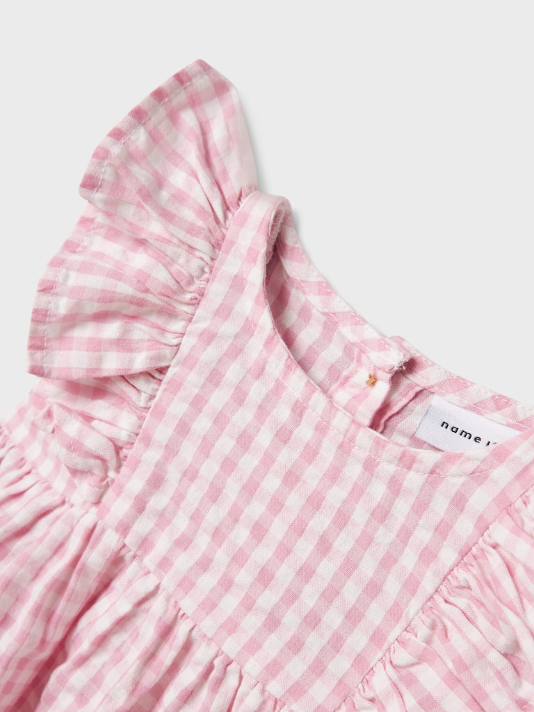 Halmi Pink Spencer Dress-Sleeve detail