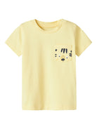 NAME IT Happy Short Sleeve Top-Lemon Meringue Lemon Meringue front view