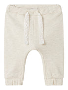 NAME IT Hush Light Sweat Pant-Peyote Melange peyote melange front view