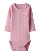 NAME IT Happy Cameo Pink Body Suit Cameo Pink front view