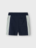 NAME IT Hannibal Aqua Gray Shorts Aqua Gray model front view