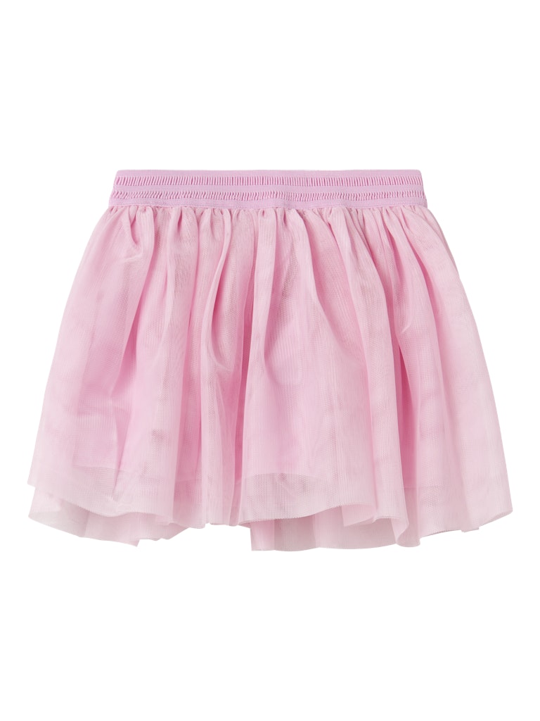 Girl's Nutulle Skirt-Pink Frosting-Front View