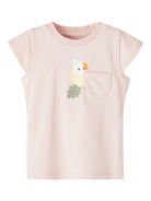 NAME IT Janna Cap Sleeve Top Rose Smoke front view