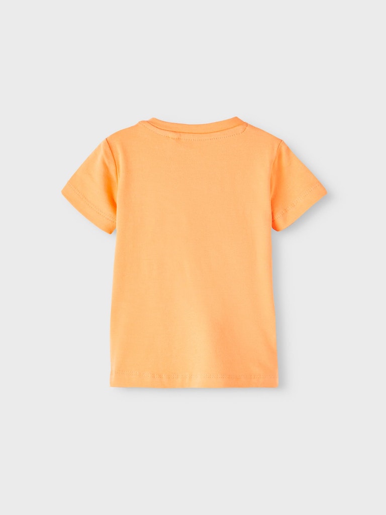 Boy's Orange Jinus Short Sleeve Top-Back View