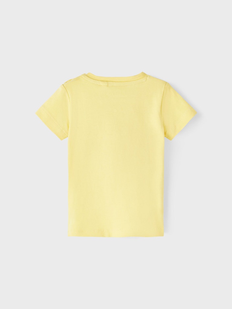 NAME IT Jinus Short Sleeve Top Mock Orange flat front view