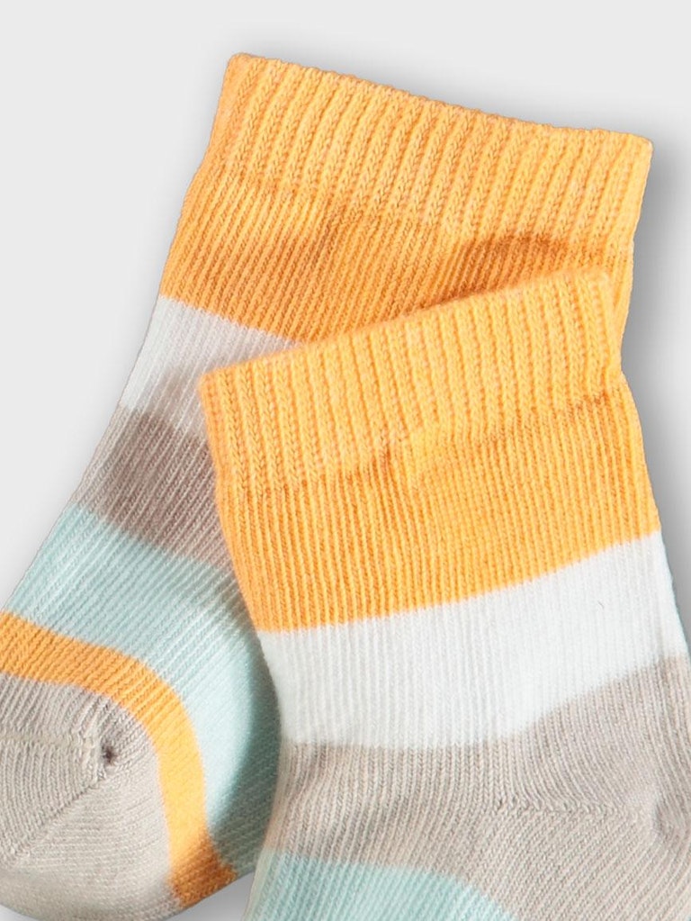 Boy's Mock Orange Jawn Sock-Close Up View