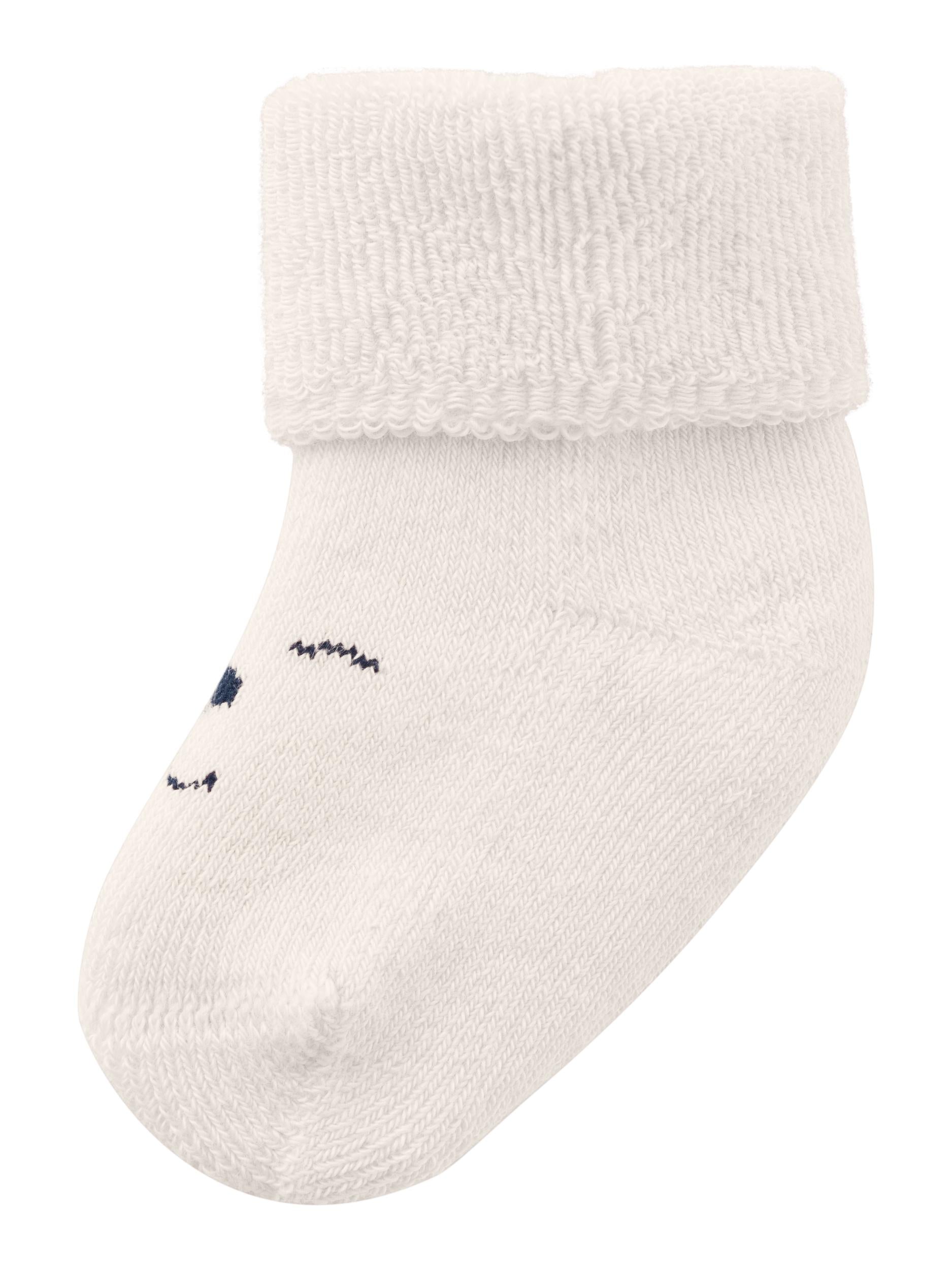 Girl's Tadda Terry Frotte Sock-Jet Stream-Side View