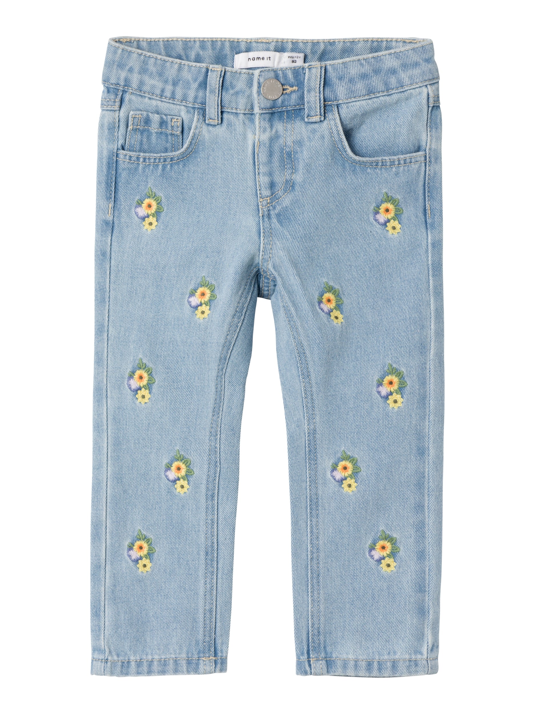 Girl's Rose Jeans 9509-Light Blue Denim-Front View
