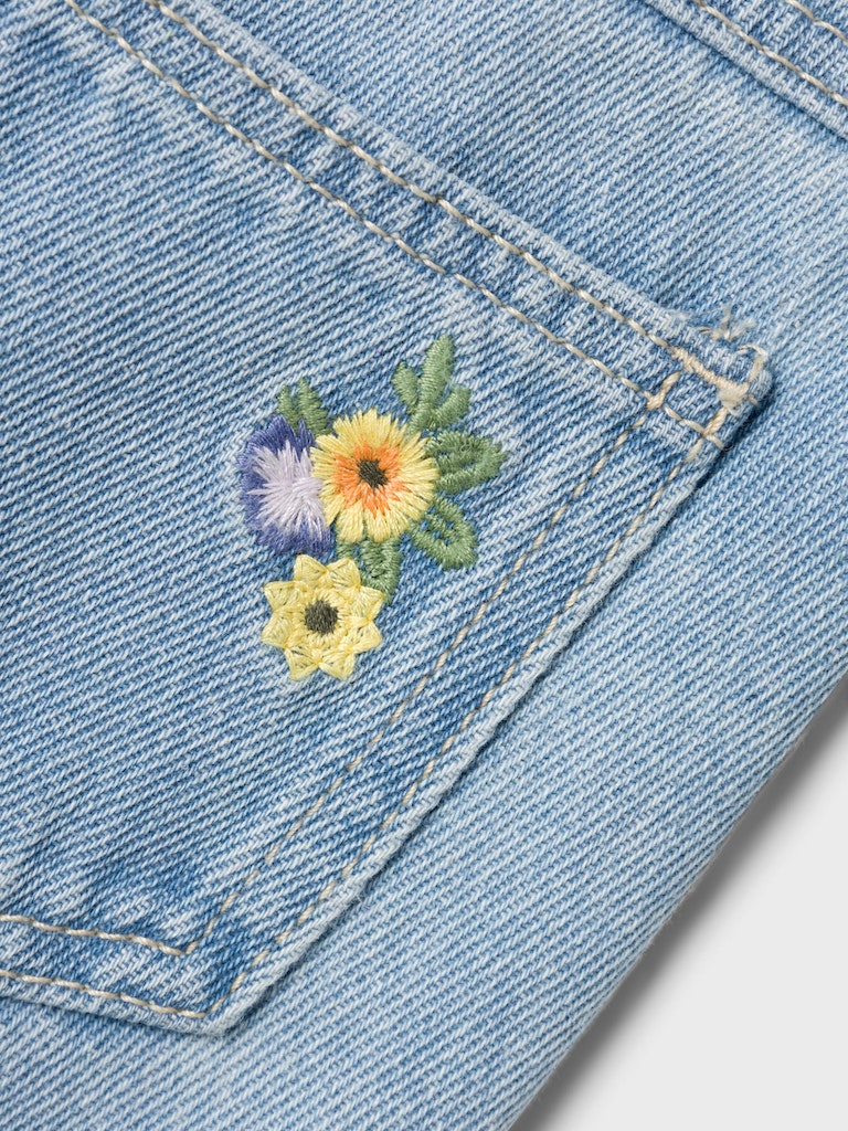 Girl's Rose Jeans 9509-Light Blue Denim-Pocket View