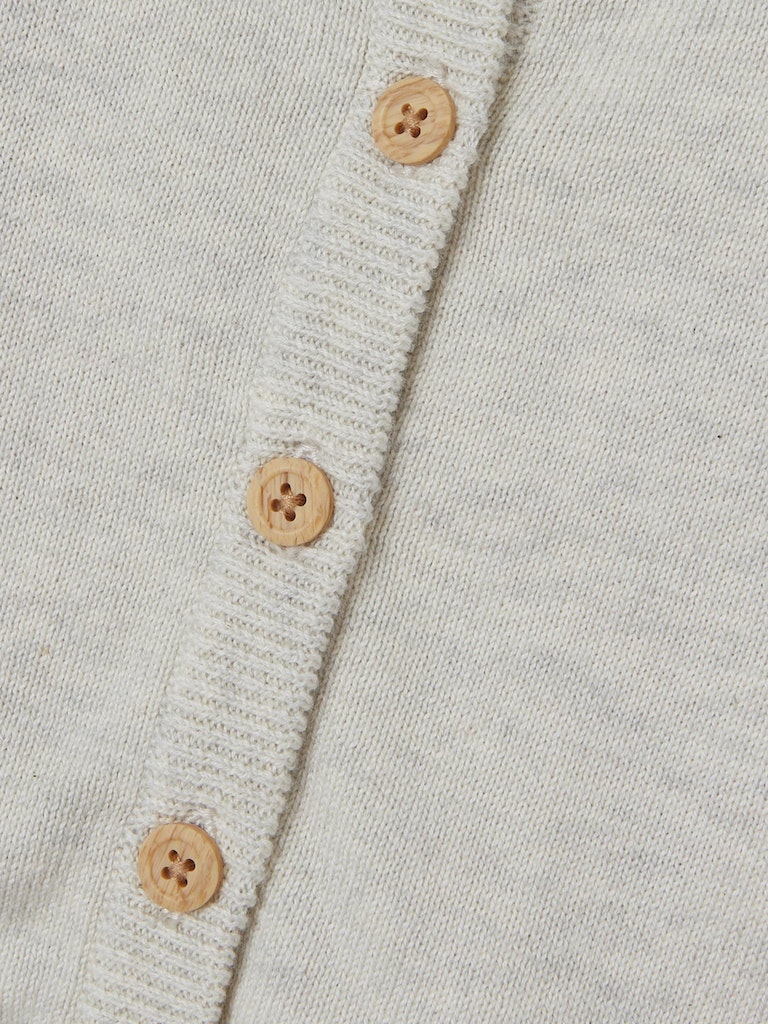 Derinna Knit Cardigan-Peyote Melange-Button detail