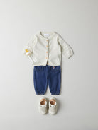 NAME IT Derinna Knit Cardigan-Peyote Melange peyote melange side view