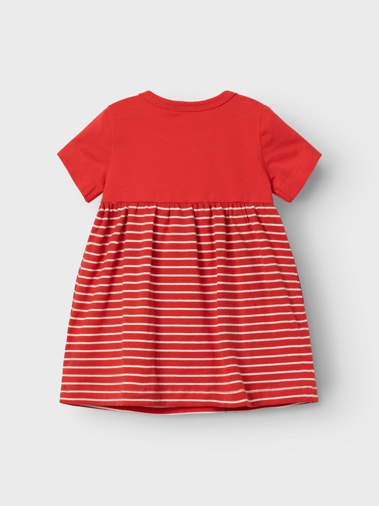 Girl's Feliva Short Sleeve Dress-Tomato-Back View