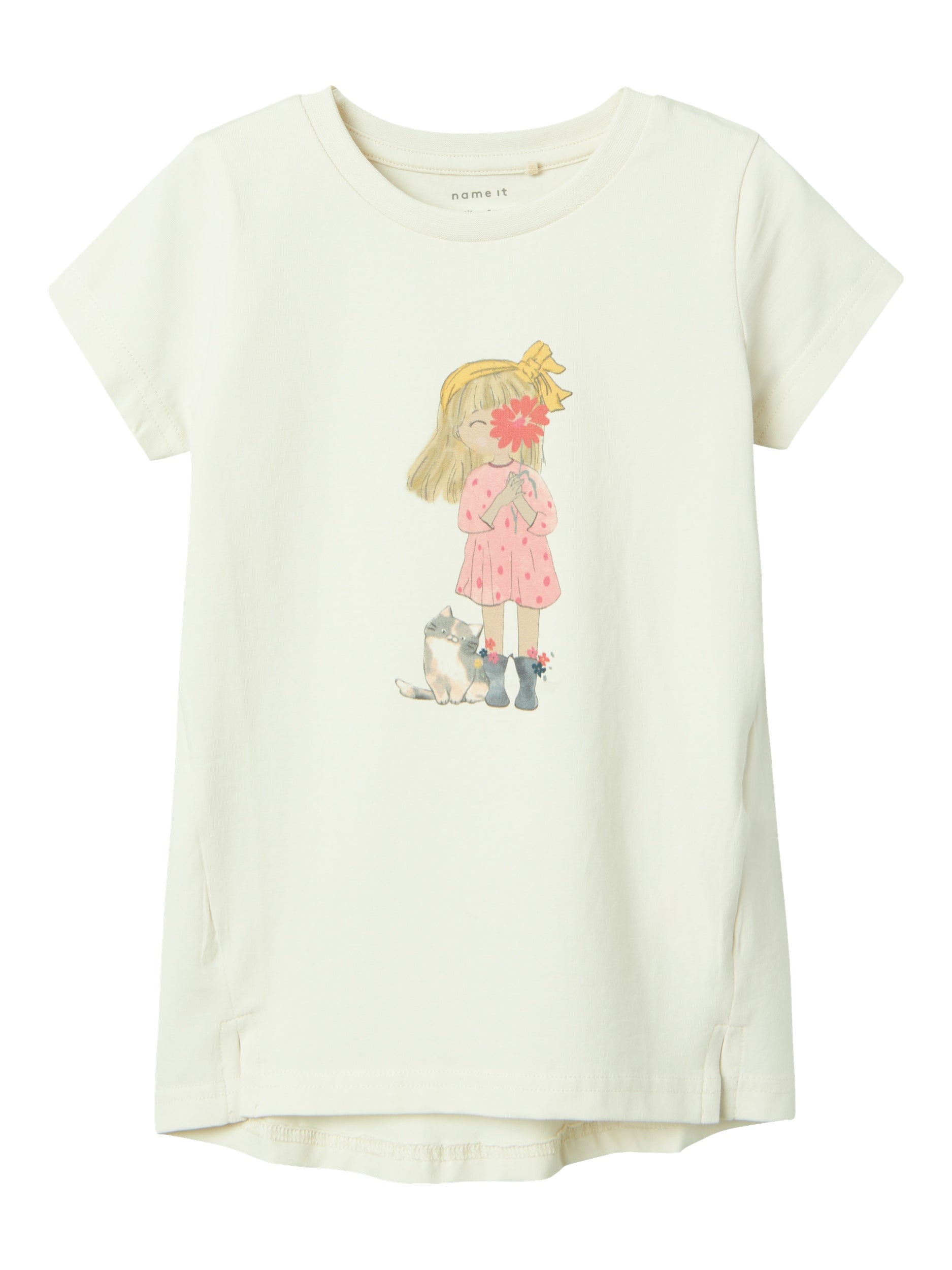Girl's Dove Short Sleeve Tunic-Jet Stream-Front View