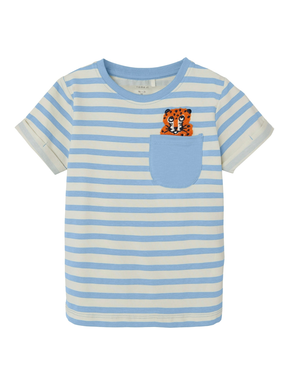 Boy's Dow Short Sleeve Top-Mineral Blue-Front View