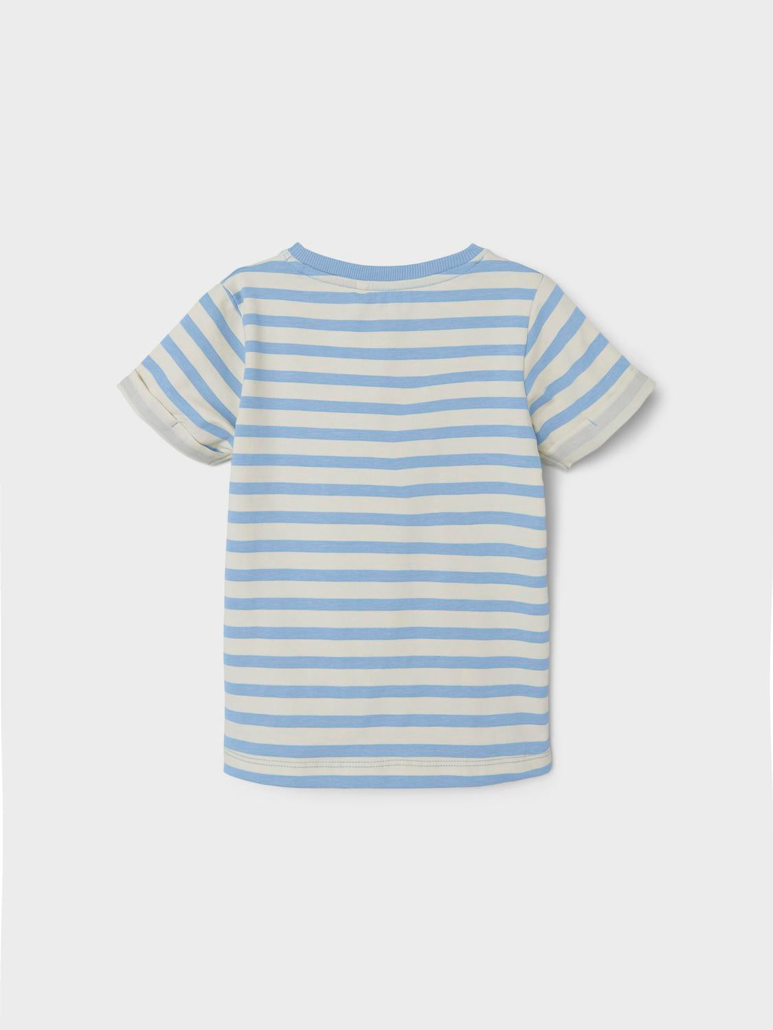 Boy's Dow Short Sleeve Top-Mineral Blue-Back View