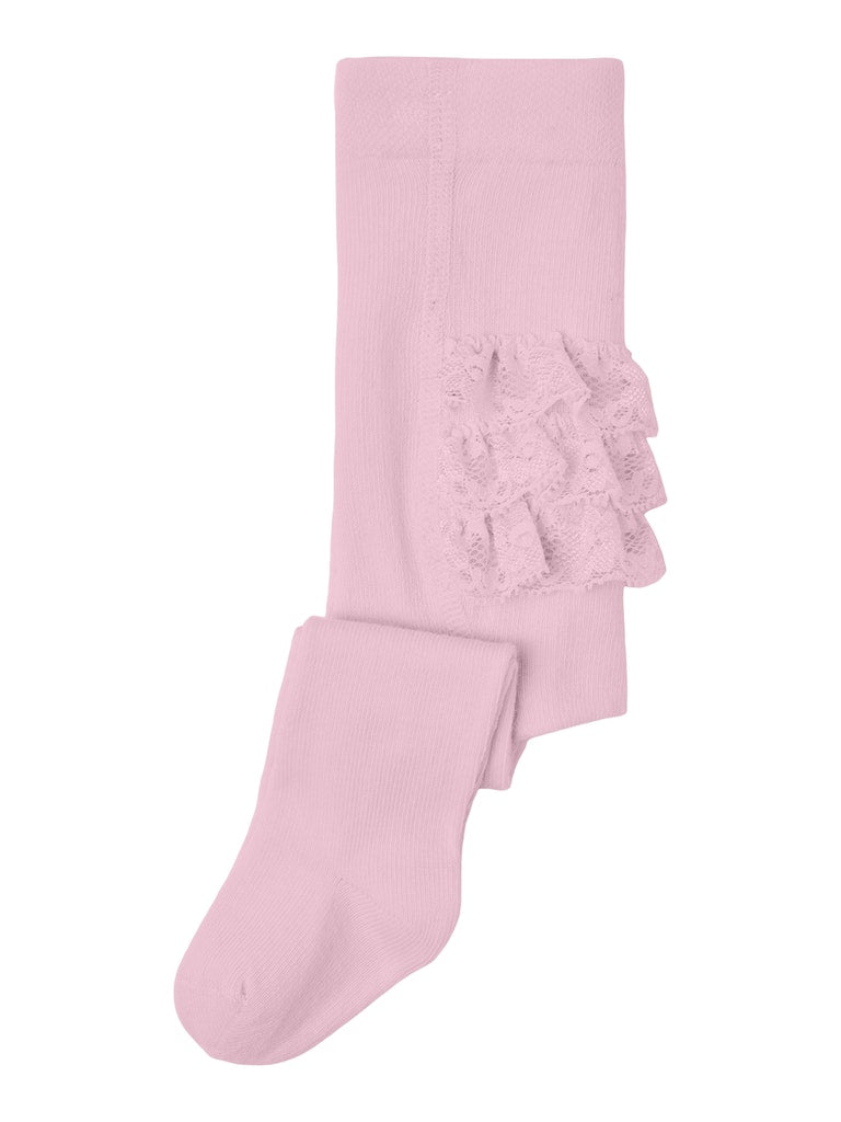 Girl's Opagna Pantyhose-Parfait Pink-Side View