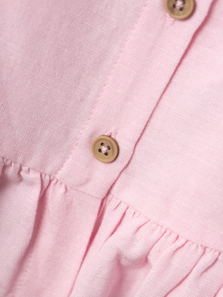 Girl's Jefona Top-Parfait Pink-Button View
