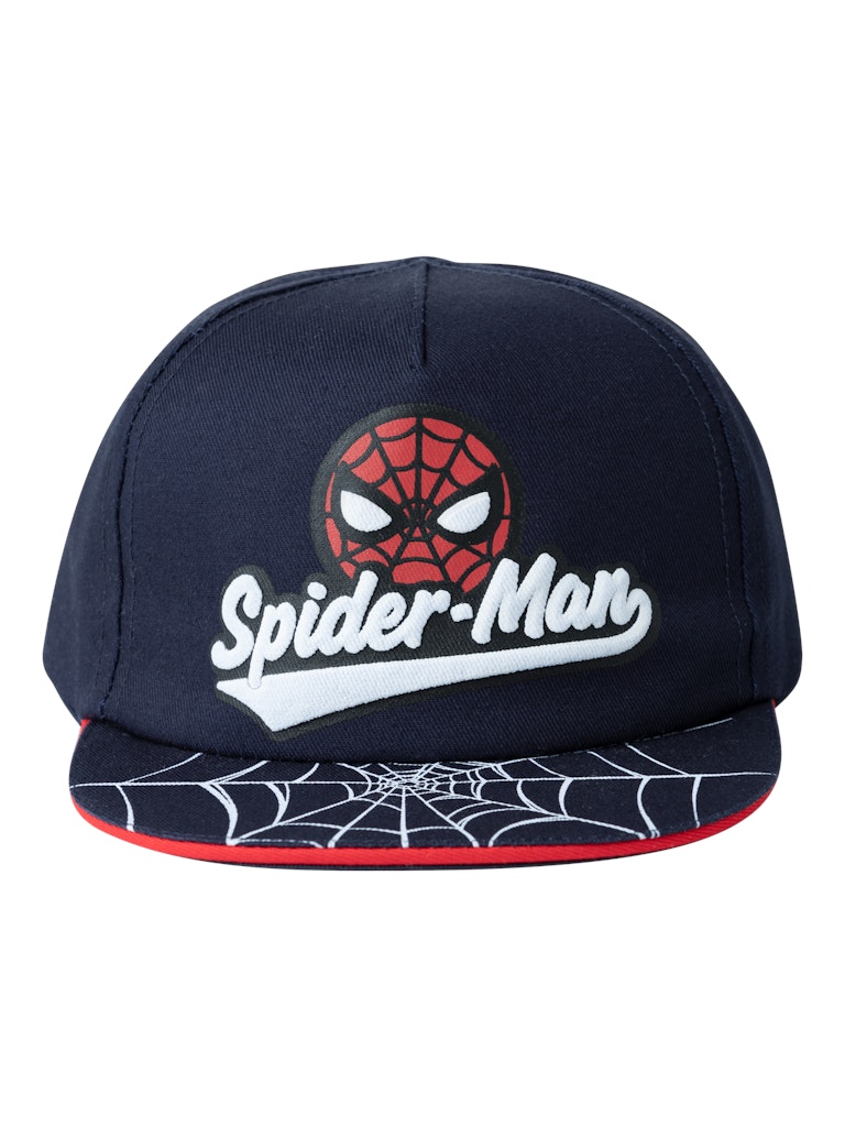 Boy's Marks Spiderman Cap-Dark Sapphire-Front View