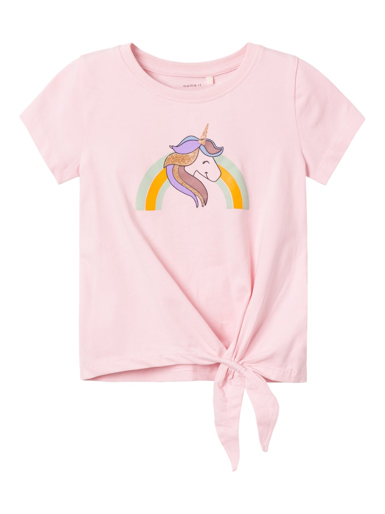 Girl's Hopes Short Sleeve Top-Parfait Pink-Front View