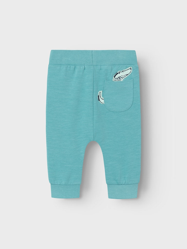 NAME IT Jobus Light Sweat Pant-Bristol Blue Bristol Blue model front view