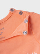 NAME IT Juman Short Sleeve Top-Papaya Punch Papaya Punch model front view