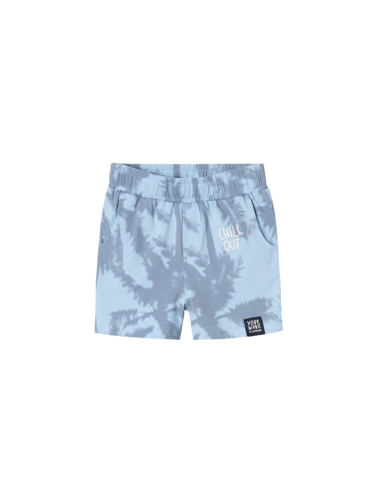 Boy's Flan Shorts-Chambray Blue-Front View