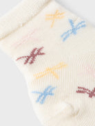 NAME IT Hesia Newborn Sock-Jet Stream Jet Stream model front view